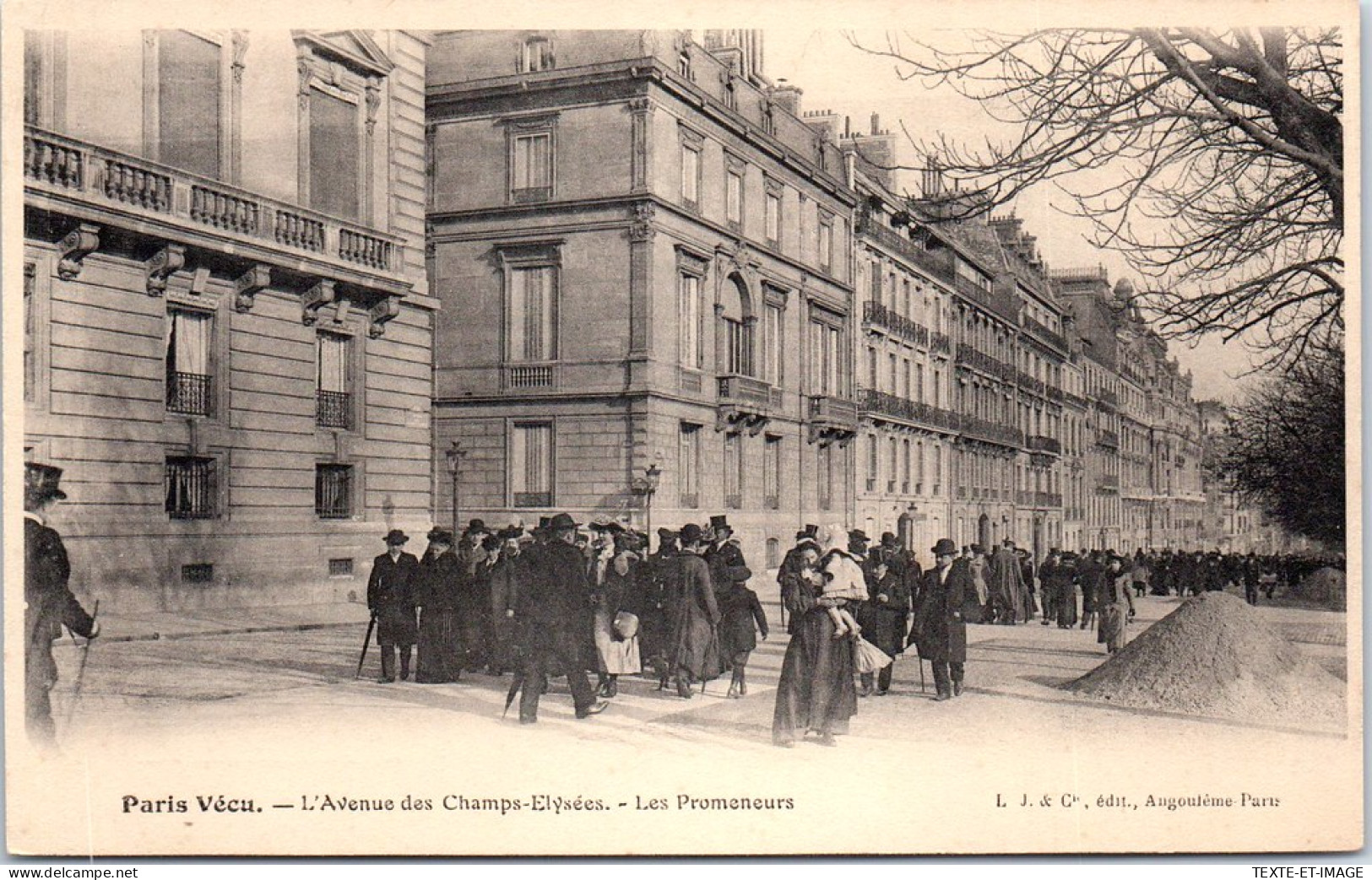 75 PARIS - PARIS VECU - Les Promeneurs Avenue Des Champs Elysees - Straßenhandel Und Kleingewerbe