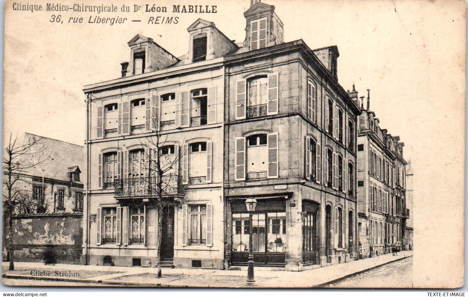 51 REIMS - Clinique LEON MABILLE, 36 Rue Libergier  - Reims