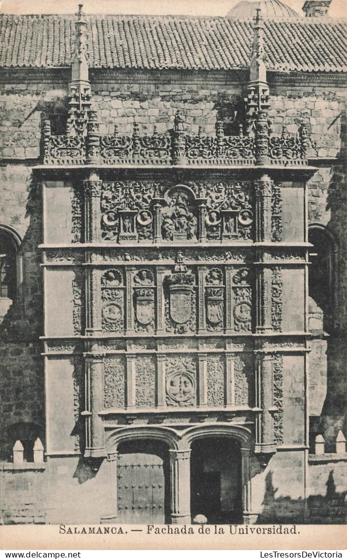 ESPAGNE - Salamanca - Fachada De La Universidad - Carte Postale Ancienne - Salamanca