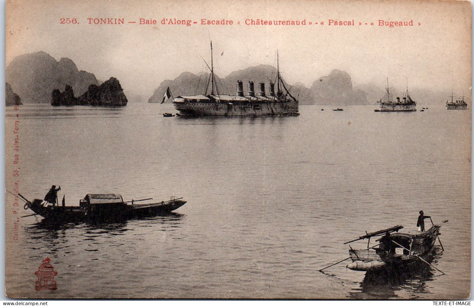 INDOCHINE - Bateaux De Guerre En Baie D'along  - Vietnam