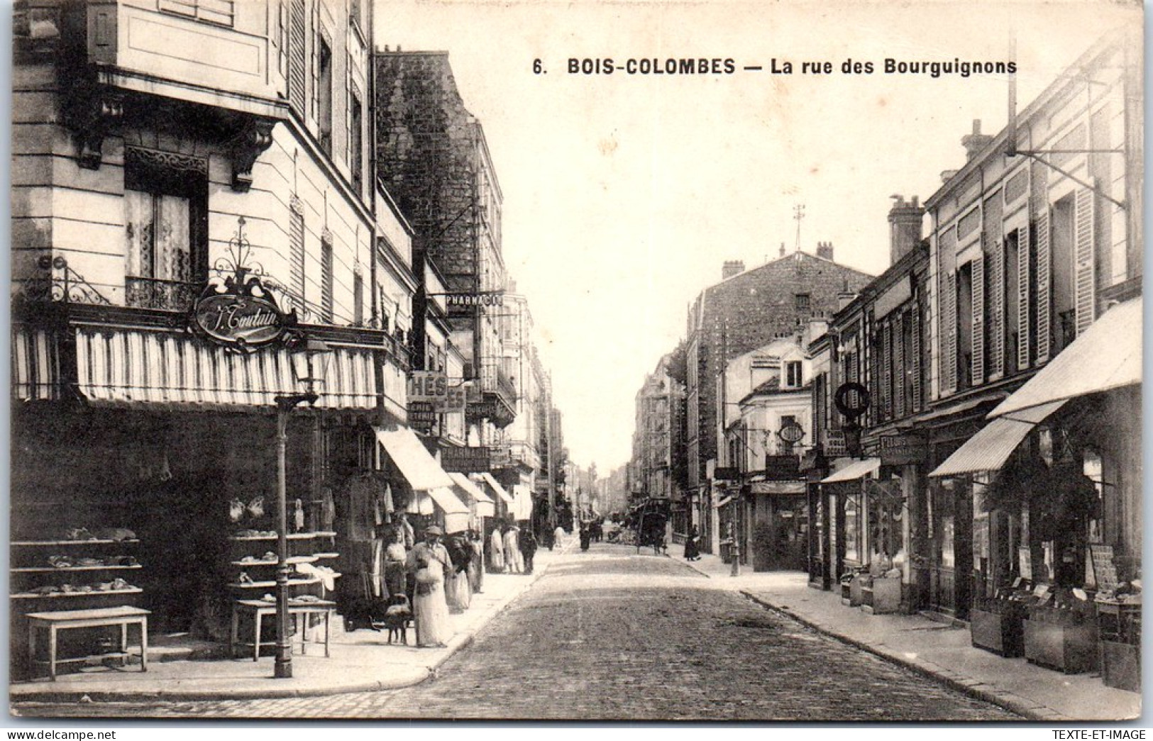 92 BOIS COLOMBES - La Rue Des Bourguignons  - Altri & Non Classificati