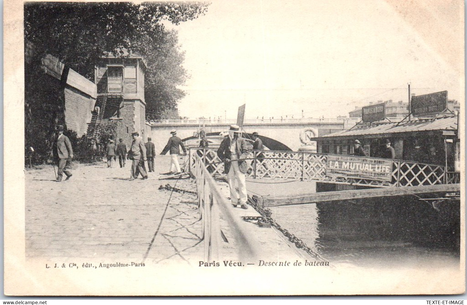 75 PARIS VECU - Descente De Bateau  - Straßenhandel Und Kleingewerbe