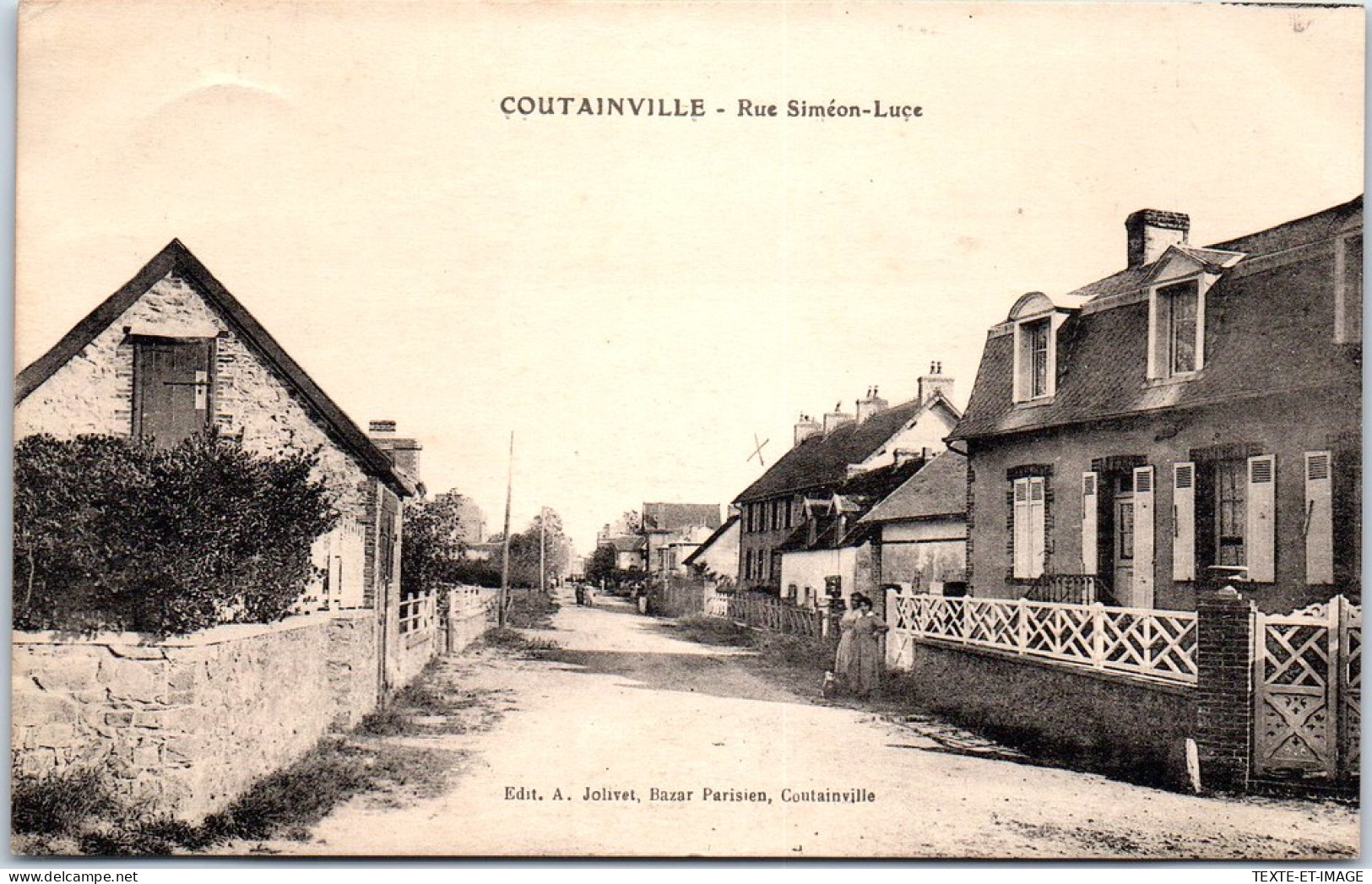 50 COUTAINVILLE - La Rue Simeon Luce  - Autres & Non Classés