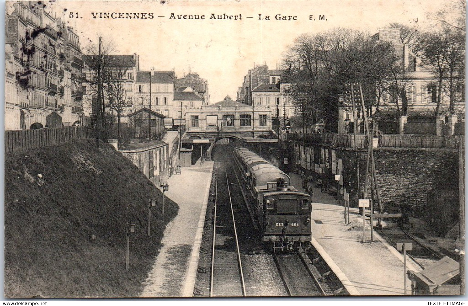 94 VINCENNES - La Gare, Avenue Aubert. - Vincennes
