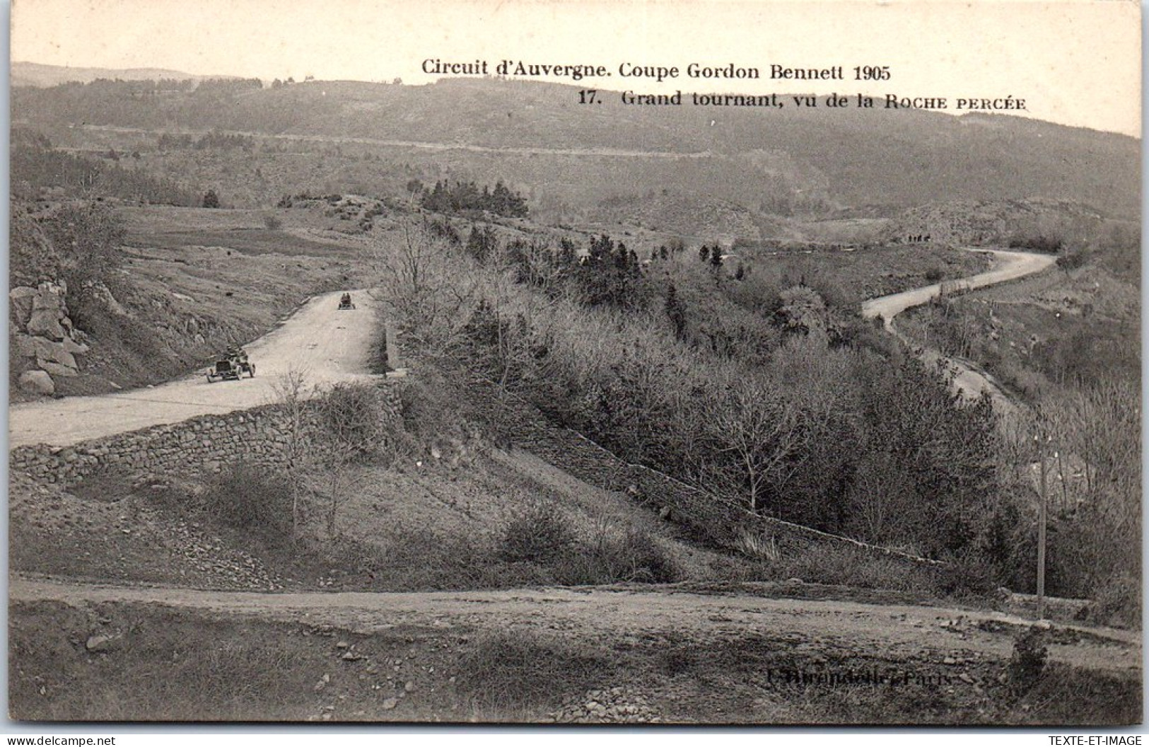 63 Circuit D'auvergne 1905 - Tournant De Roche Percee  - Otros & Sin Clasificación