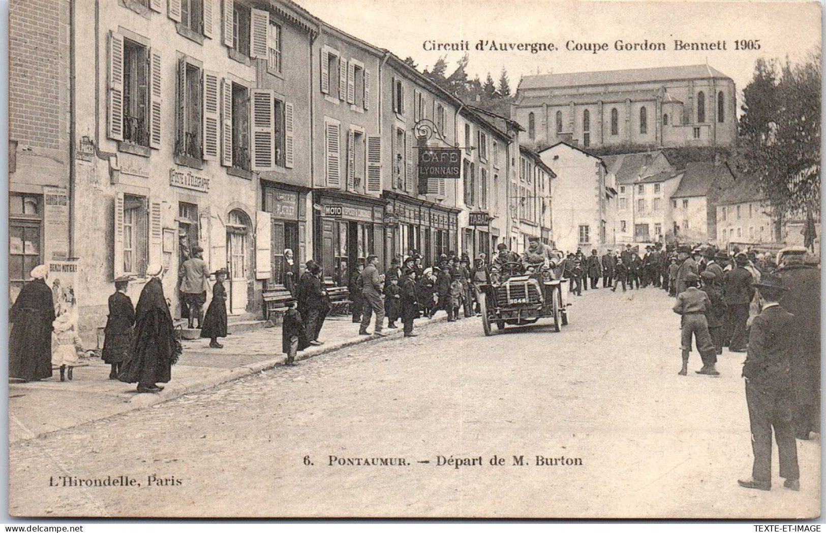 63 Circuit D'auvergne 1905 - Depart De Burton A Pontaumur  - Autres & Non Classés