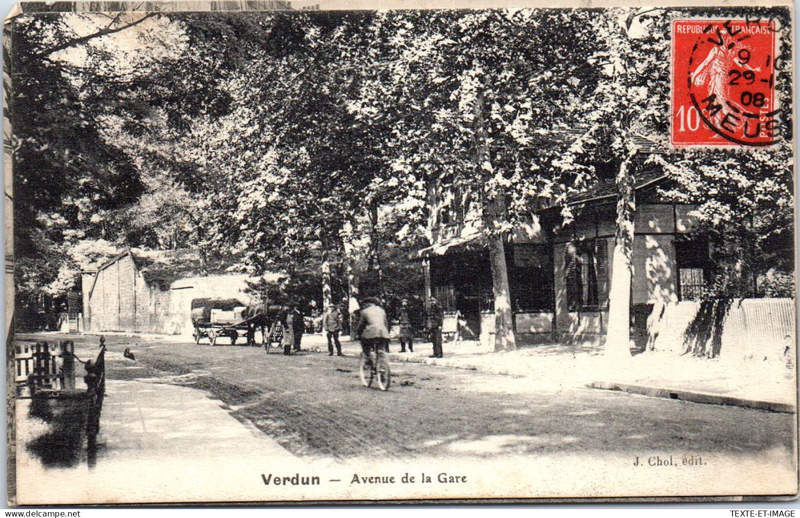 55 VERDUN - L'avenue De La Gare  - Verdun
