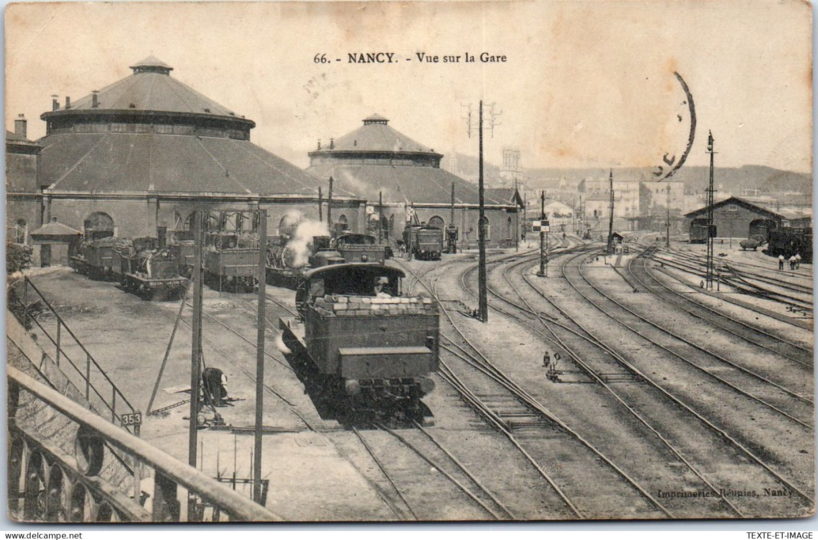 54 NANCY - Vue Sur La Gare (trains) - Nancy