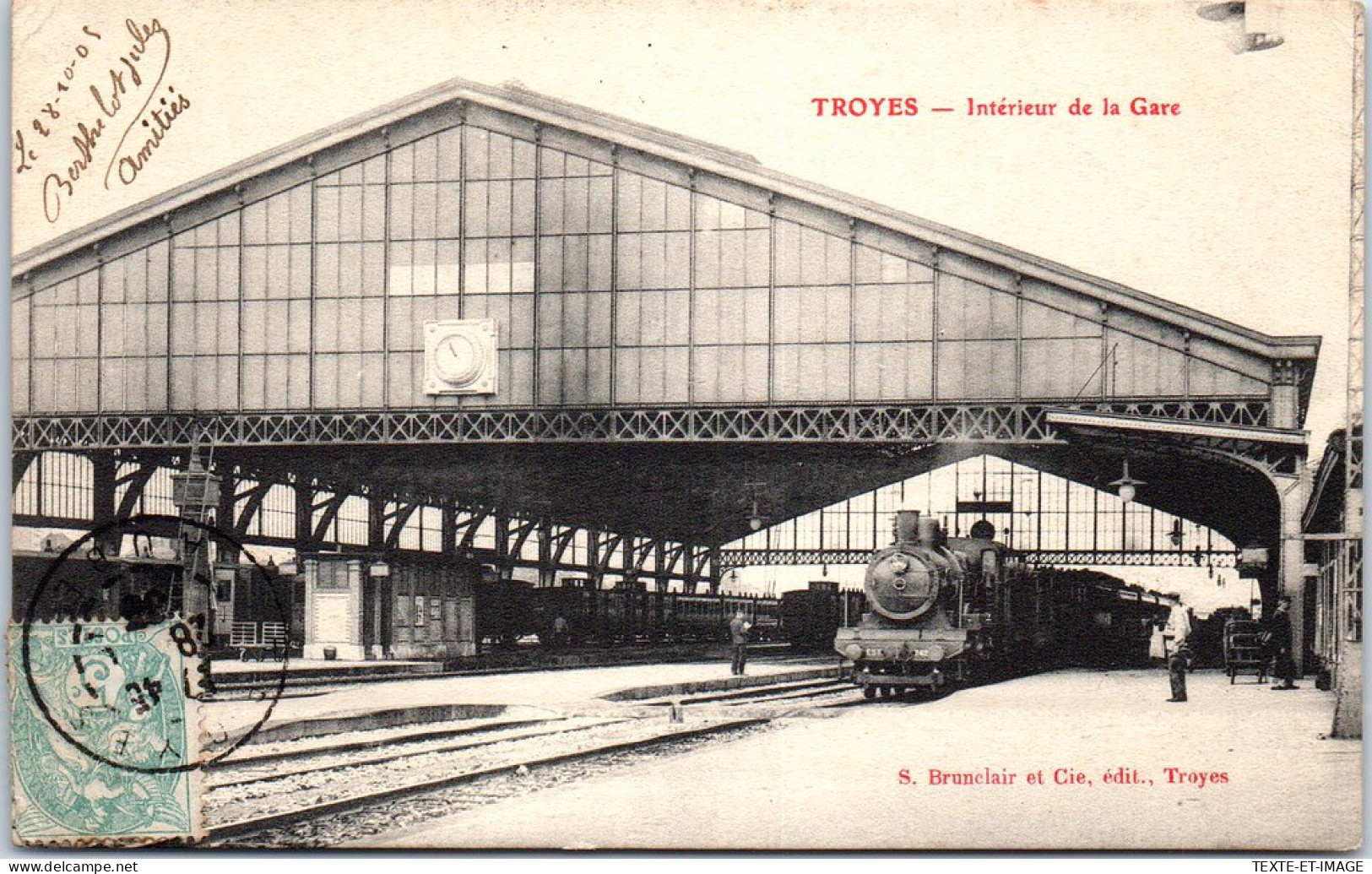 10 TROYES - L'interieur De La Gare. - Troyes