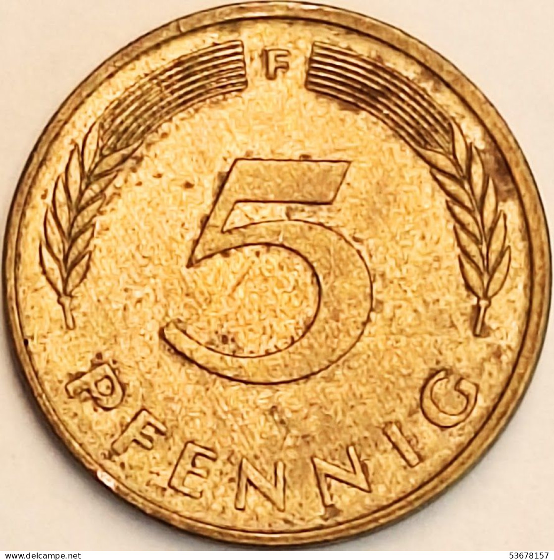 Germany Federal Republic - 5 Pfennig 1988 F, KM# 107 (#4615) - 5 Pfennig
