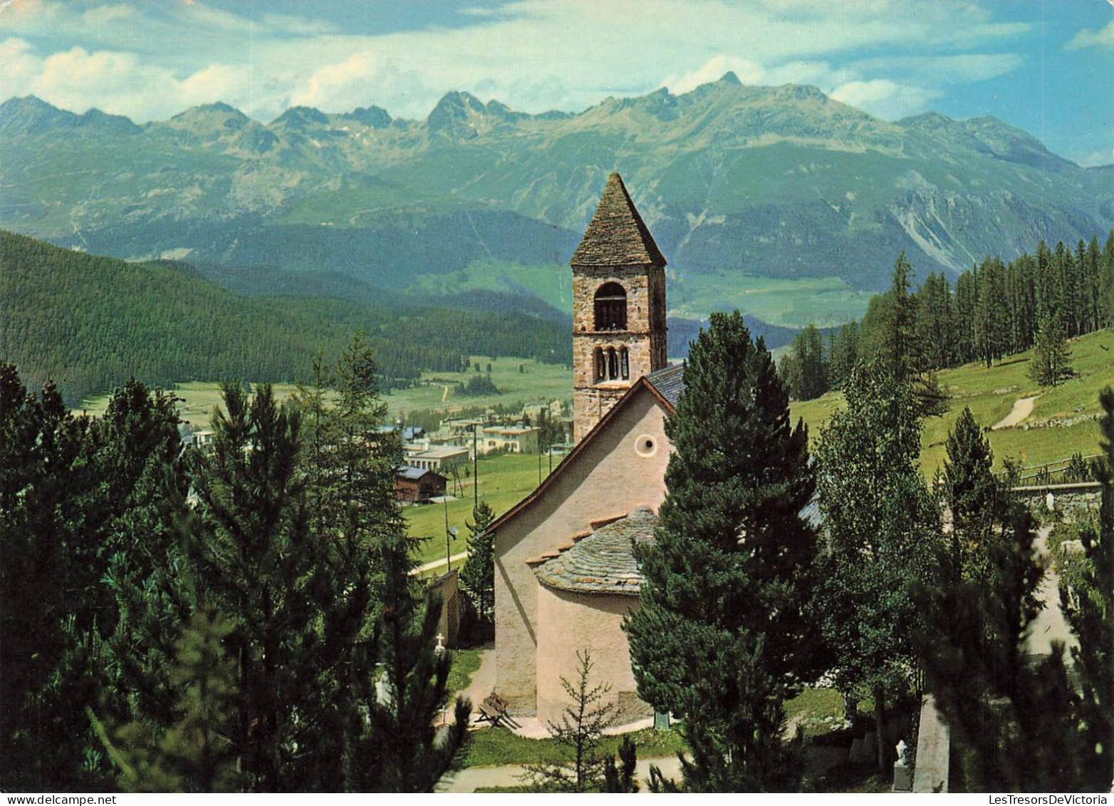 SUISSE - Pontresina - Vue Sur La Ville - Colorisé - Carte Postale - Pontresina