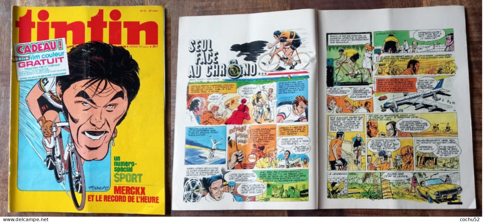 Bande Dessinée - Cyclisme, Revue Tintin, N° 23, 30e Année---Merckx Et Le Record De L’heure - Tintin