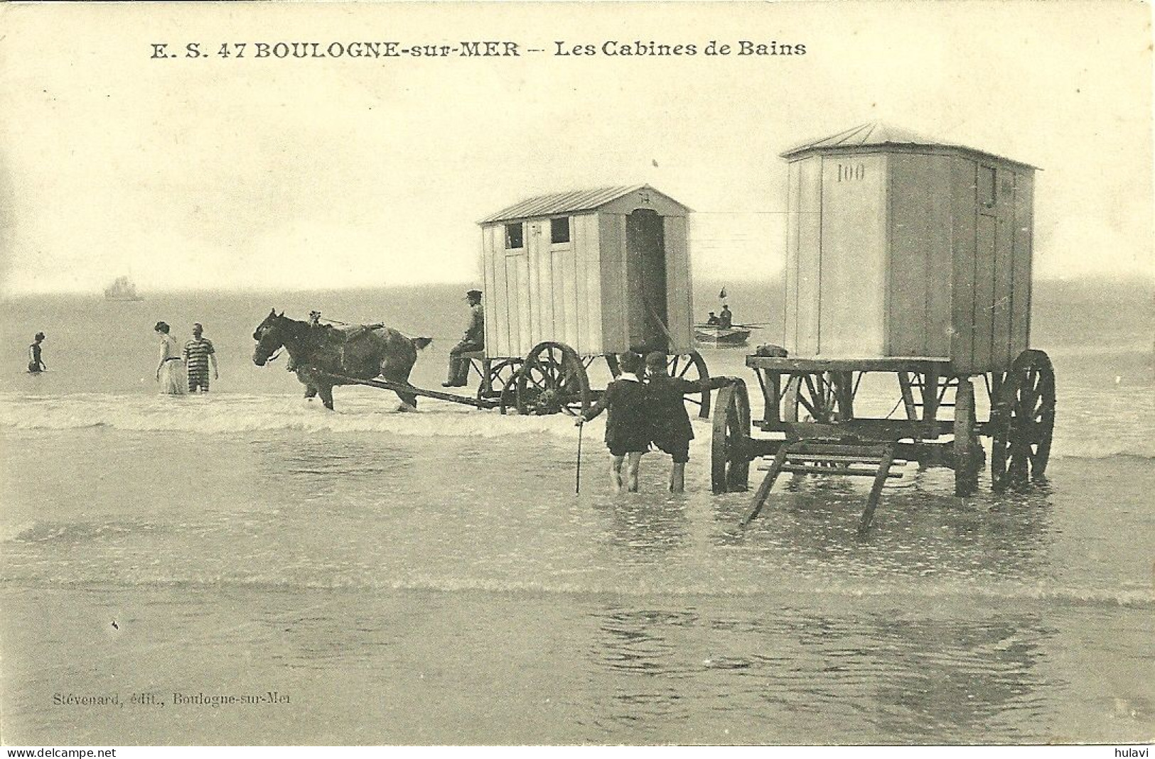 62  BOULOGNE SUR MER - LES CABINES DE BAINS (ref 8967) - Boulogne Sur Mer