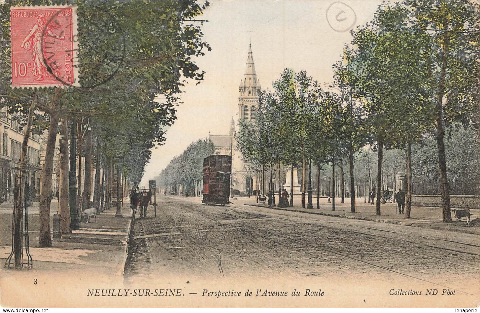 D9624 Neuilly Sur Seine Perspective De L'avenue Du Roule - Neuilly Sur Seine