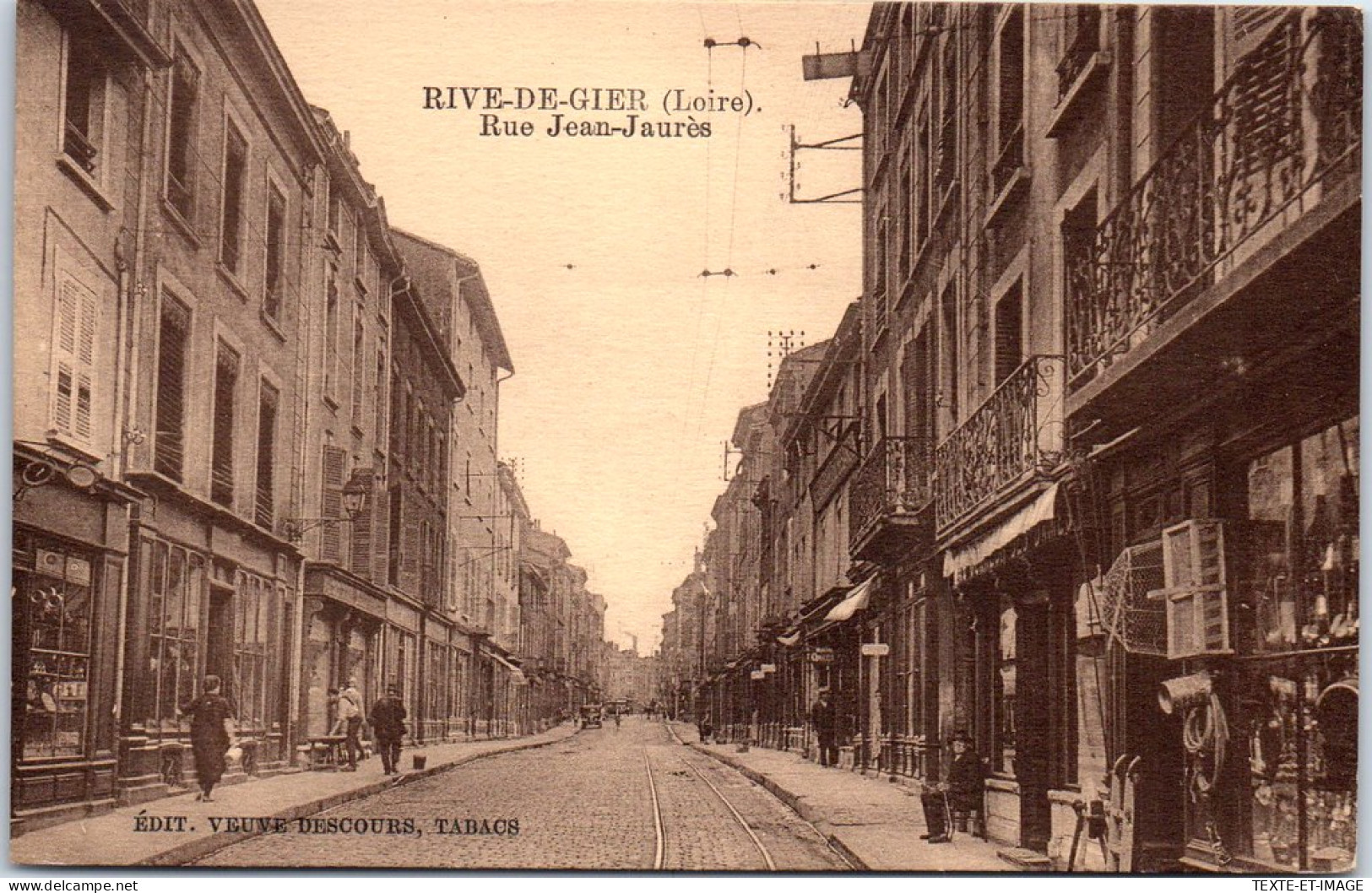 42 RIVE DE GIER - Un Coin De La Rue Jean Jaures  - Rive De Gier