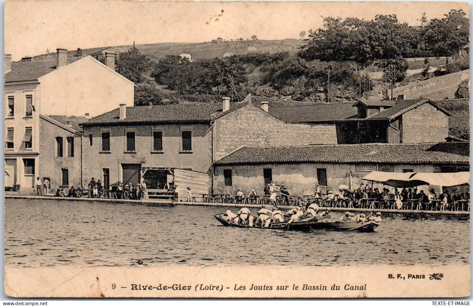 42 RIVE DE GIER - Joutes Sur Le Bassin. - Rive De Gier