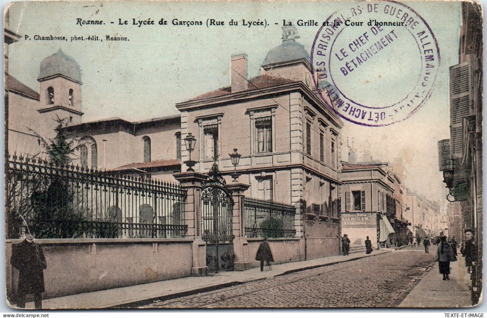 42 ROANNE - La Grille De La Cour Du Lycee De Garcons  - Roanne