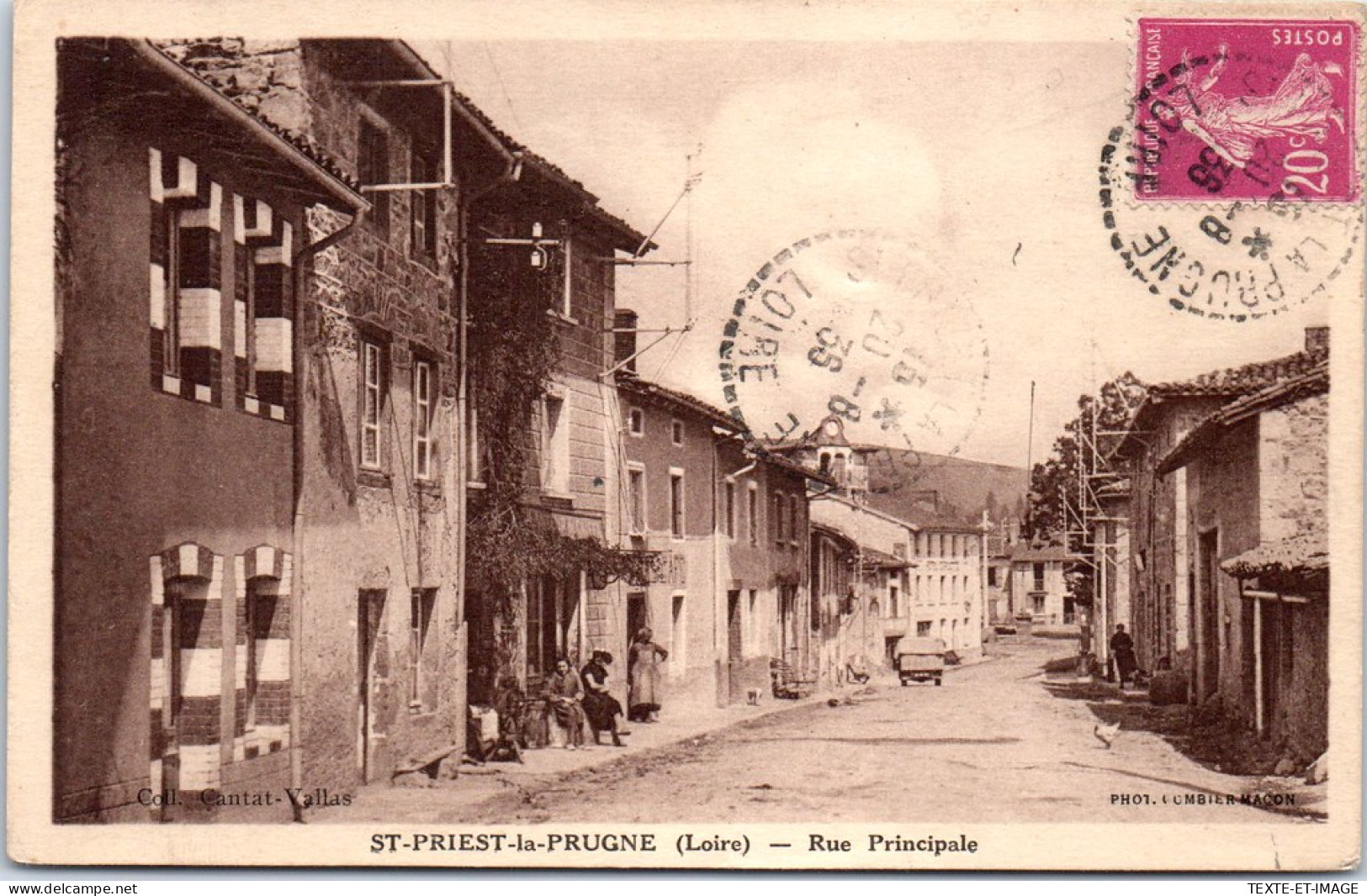 42 SAINT PRIEST LA PRUGNE - Rue Principale. - Other & Unclassified