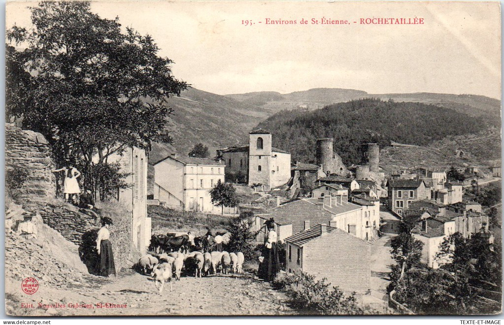 42 ROCHETAILLEE - Vue Generale (bergere Et Ses Moutons) - Rochetaillee
