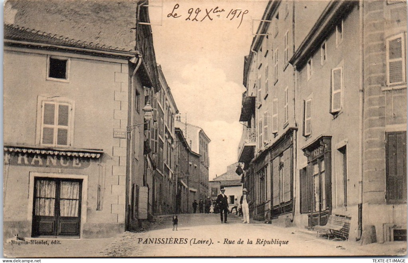 42 PANISSIERES - Vue De La Rue De La Republique  - Sonstige & Ohne Zuordnung
