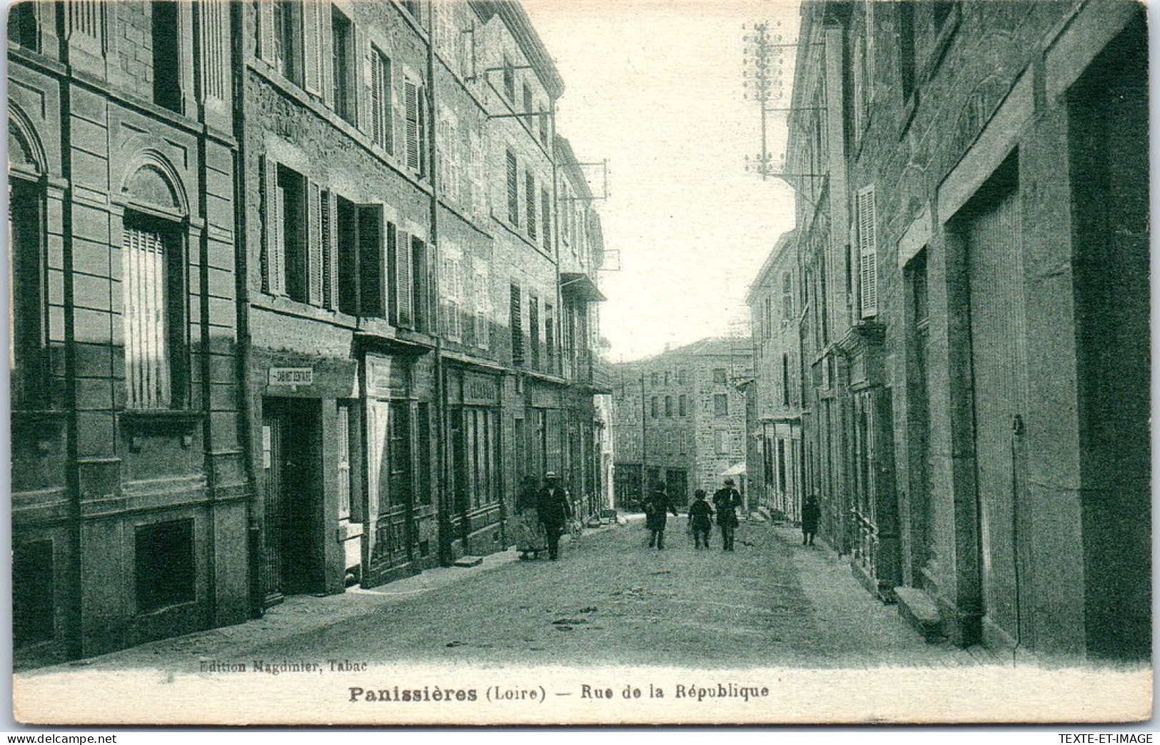 42 PANISSIERES - Perspective De La Rue De La Republique  - Sonstige & Ohne Zuordnung