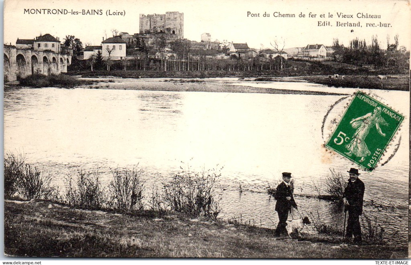 42 MONTROND LES BAINS - Le Pont De Chemin De Fer Et CHATEAU - Sonstige & Ohne Zuordnung