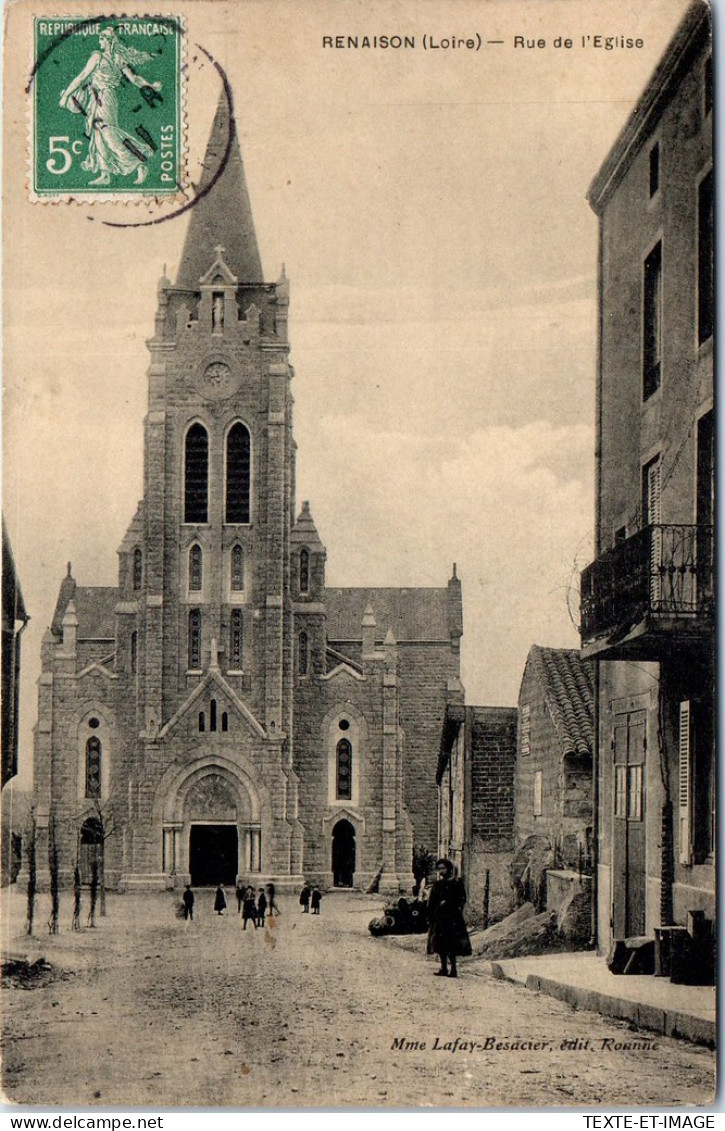 42 RENAISON - La Rue De L'eglise  - Sonstige & Ohne Zuordnung