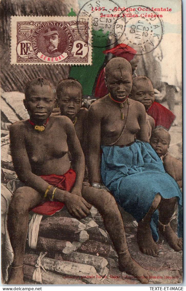 SENEGAL - Groupe De Jeune Filles Cereses (carte Couleurs) [Rare] - Sénégal