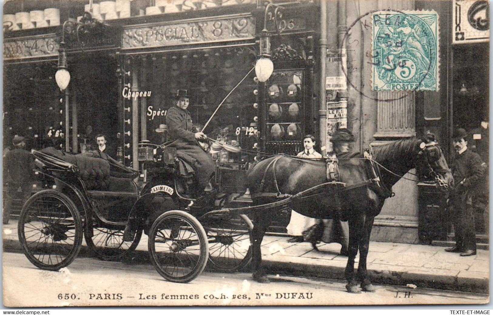 75 PARIS - Les Femmes Cochers, Madame DUFAU  - Sonstige & Ohne Zuordnung