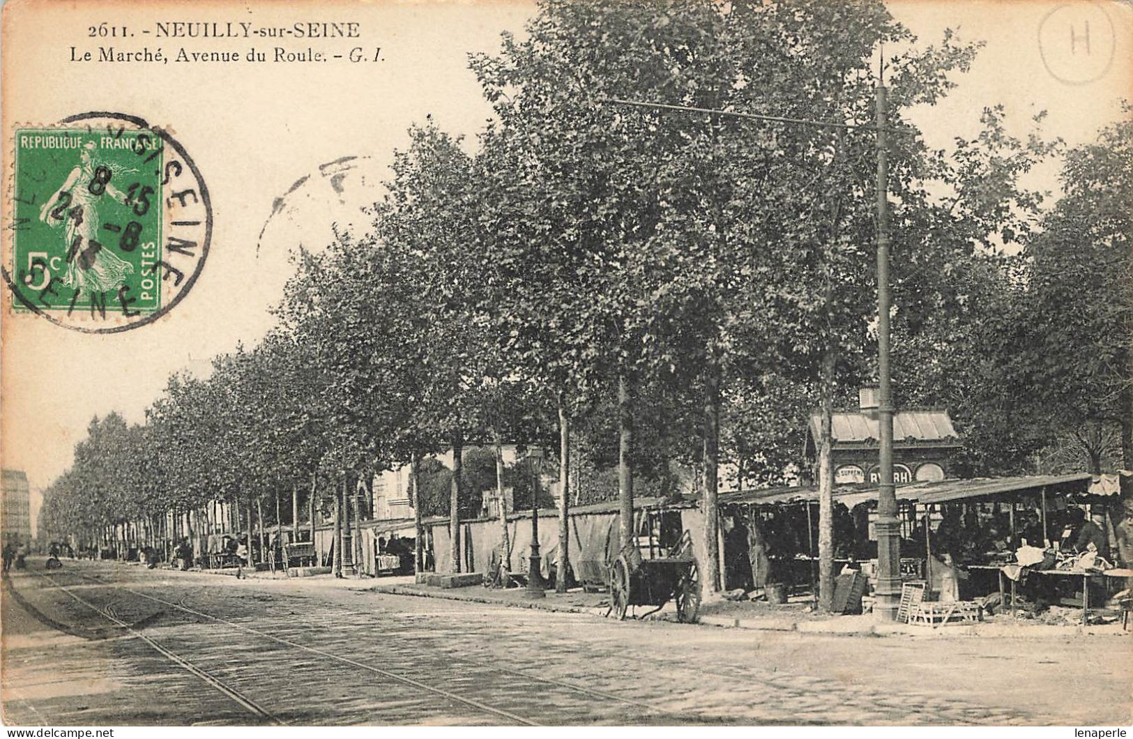 D9625 Neuilly Sur Seine Le Marché Avenue Du Roule - Neuilly Sur Seine