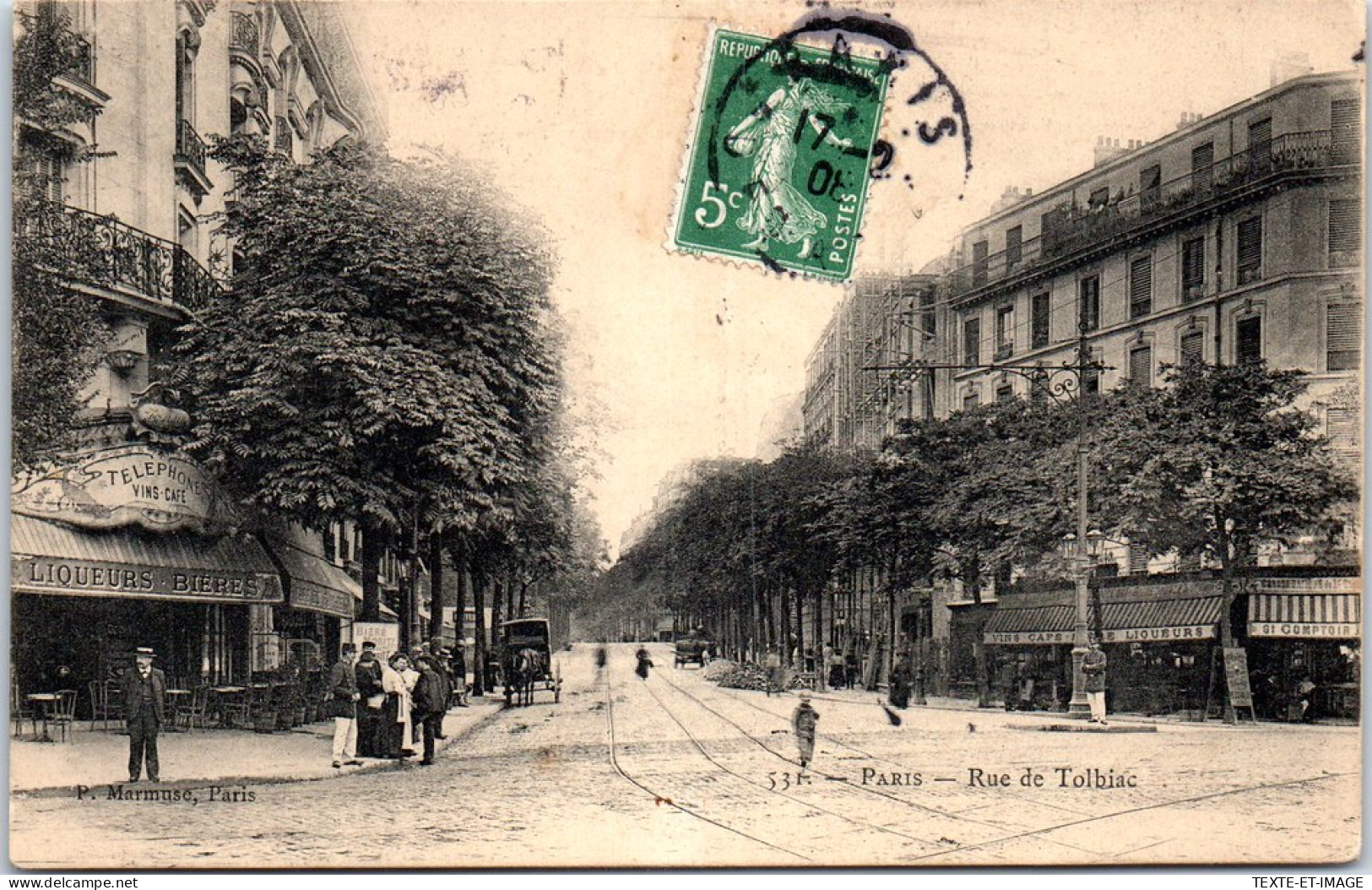 75013 PARIS - Carrefour De La Rue De Tolbiac  - Arrondissement: 13