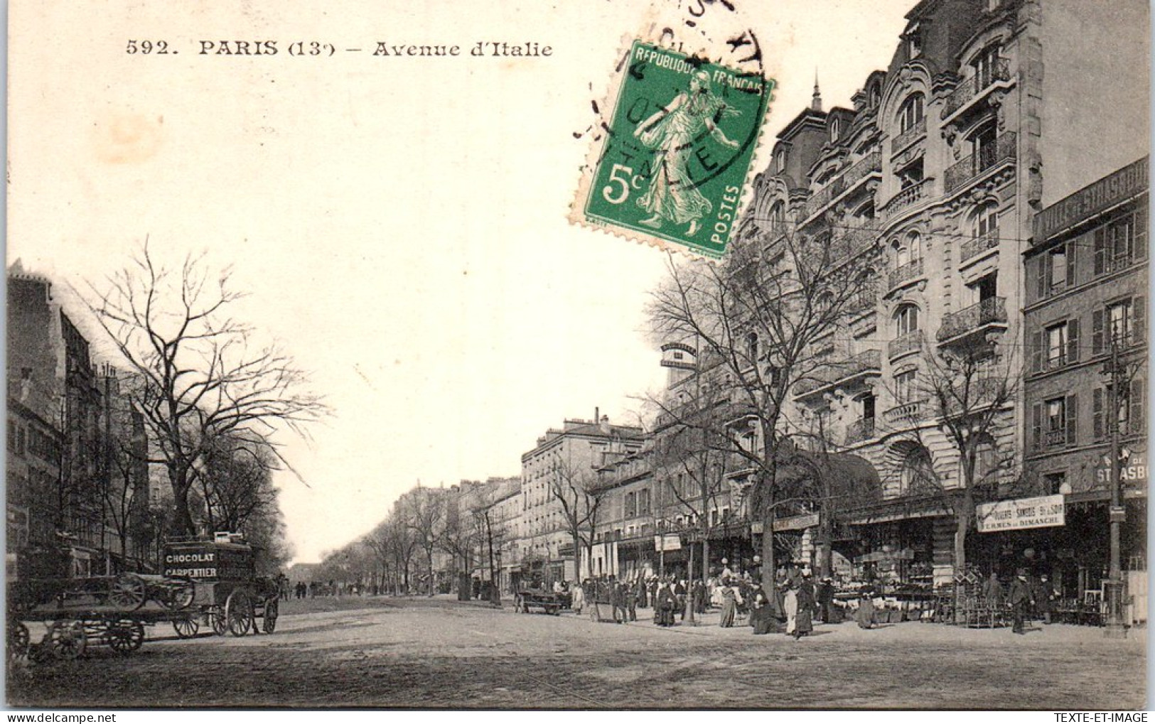 75013 PARIS - Perspective De L'avenue D'Italie  - Arrondissement: 13