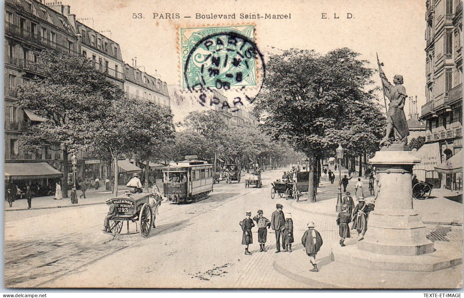 75013 PARIS - Le Boulevard Saint Marcel  - Arrondissement: 13