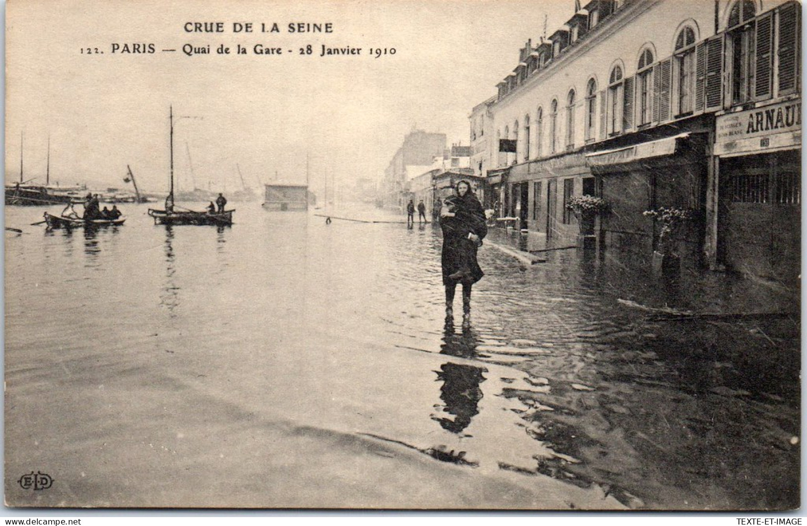 75013 PARIS - Le Quai De La Gare Le 28 Janvier 1910 - District 13