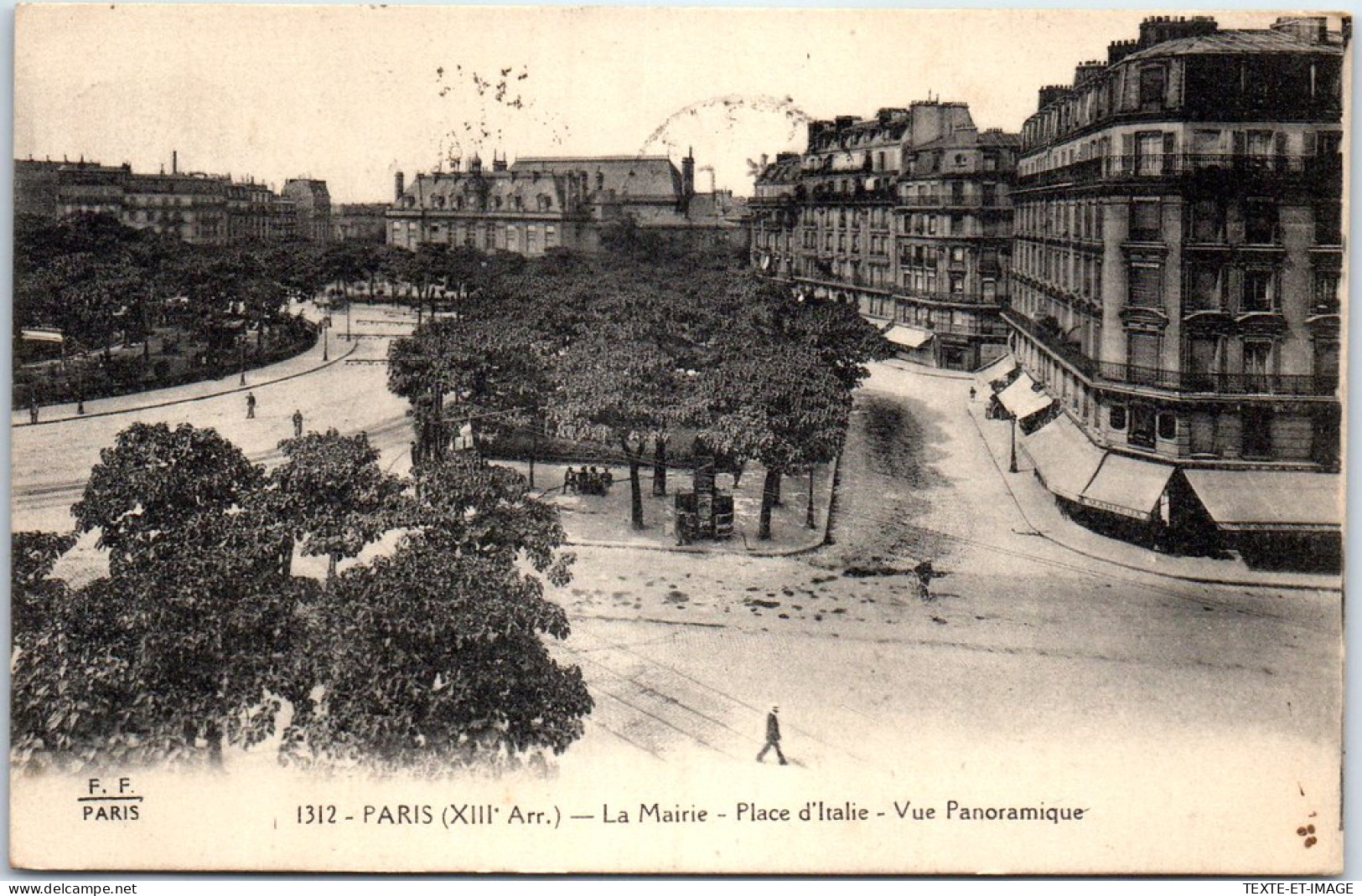 75013 PARIS - La Mairie, Place D'Italie, Vue Panororamique  - Paris (13)