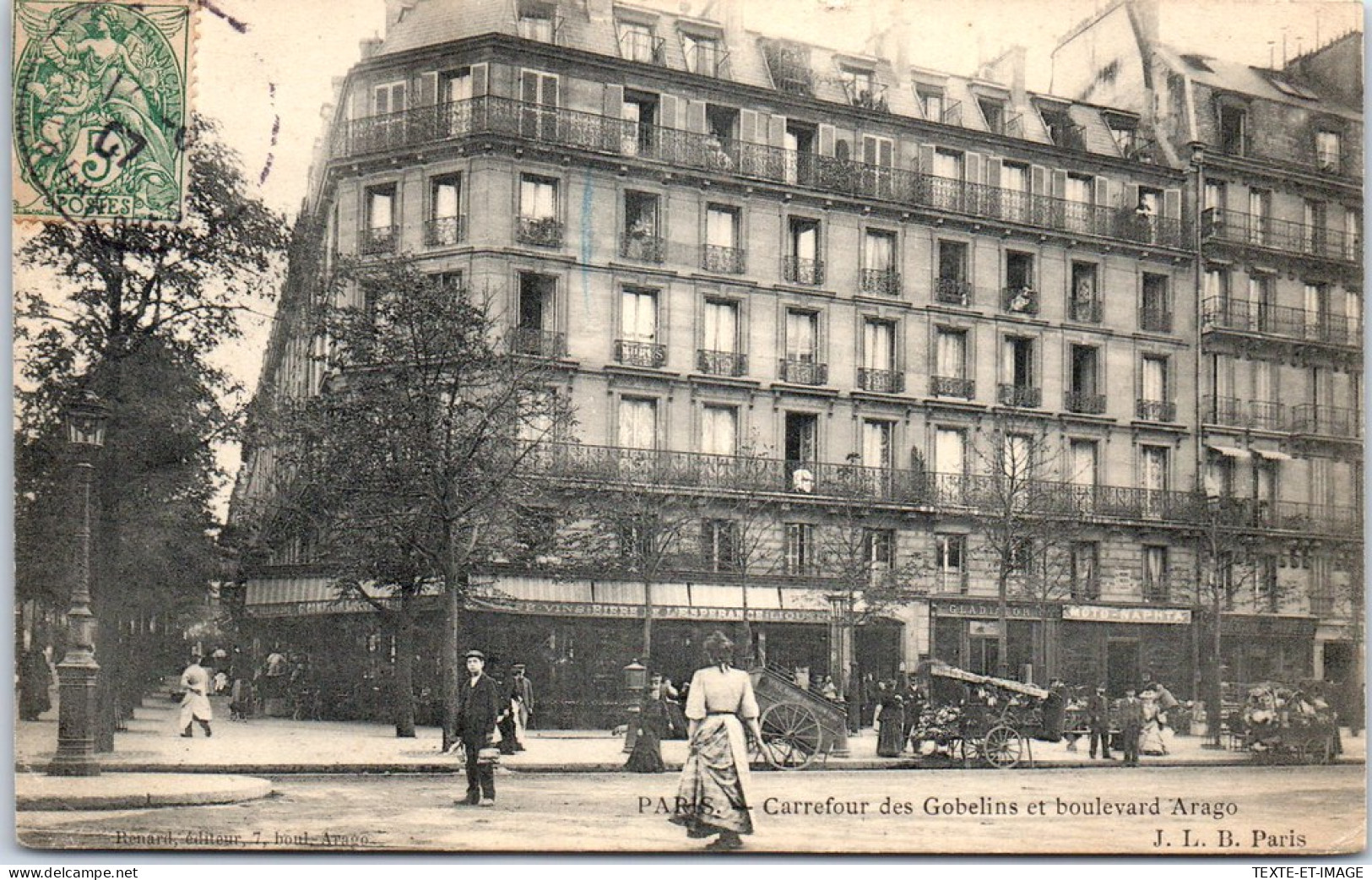 75013 PARIS - Carrefour Des Gobelins Et Boulevard Arago - Distrito: 13