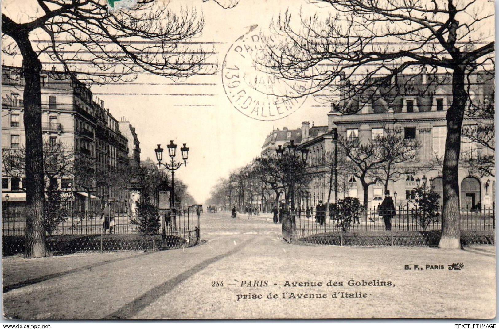 75013 PARIS - Avenue Des Gobelins Prise De L'avenue D'Italie. - Paris (13)