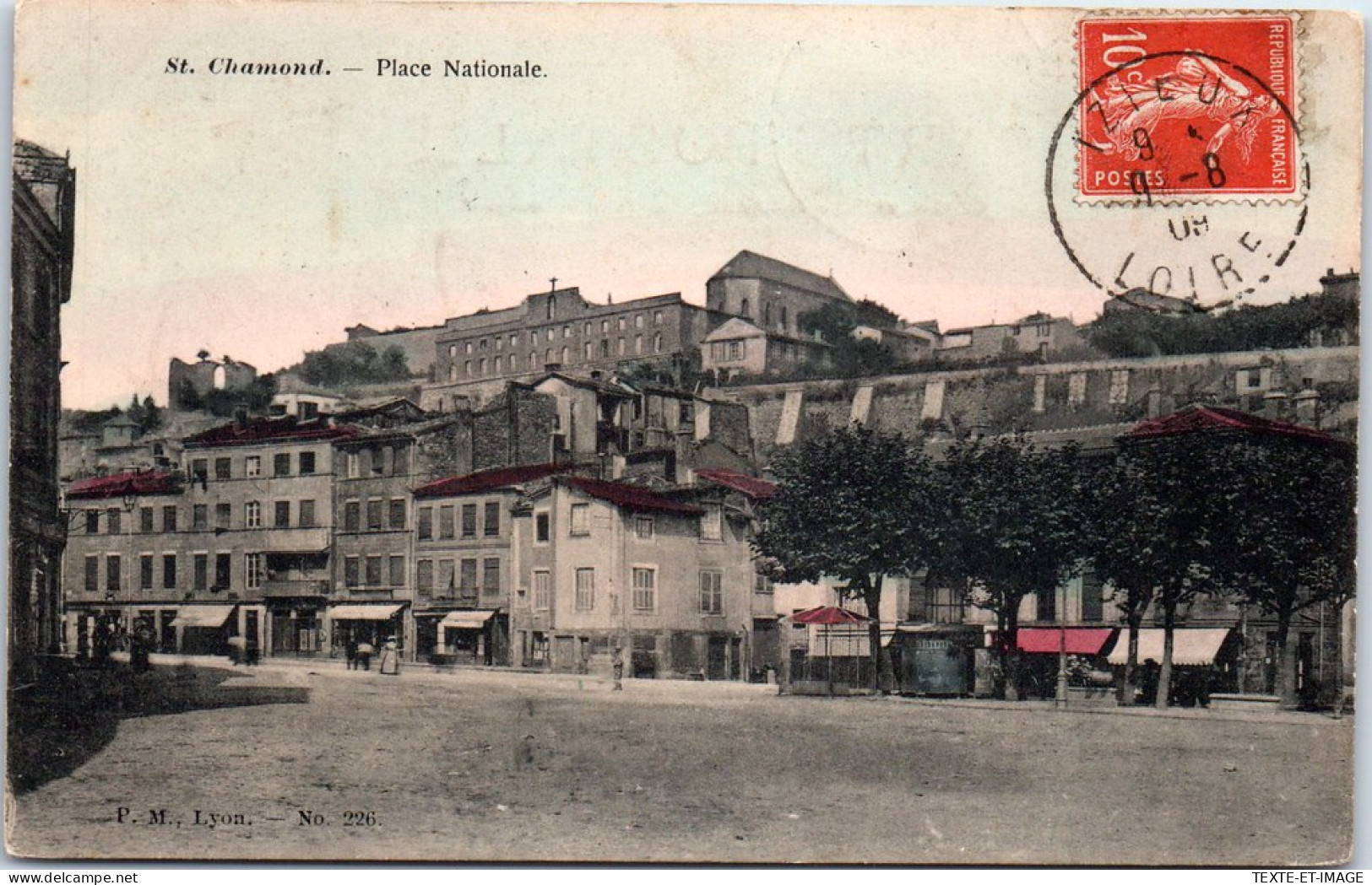 42 SAINT CHAMOND - Place Nationale, Vue Generale. - Saint Chamond