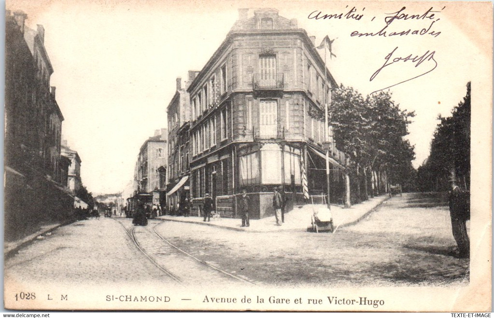 42 SAINT CHAMOND - Av De La Gare Et Rue Victor Hugo. - Saint Chamond