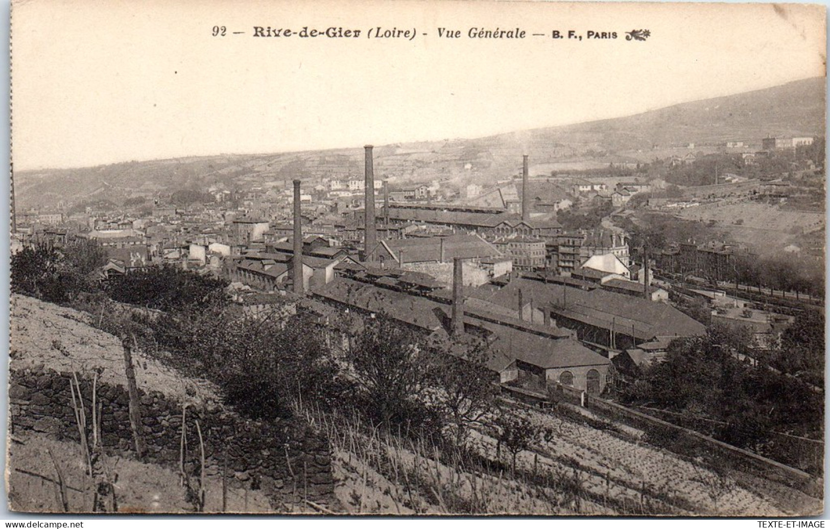 42 RIVE DE GIER - Vue Generale Sur Les Usines  - Rive De Gier