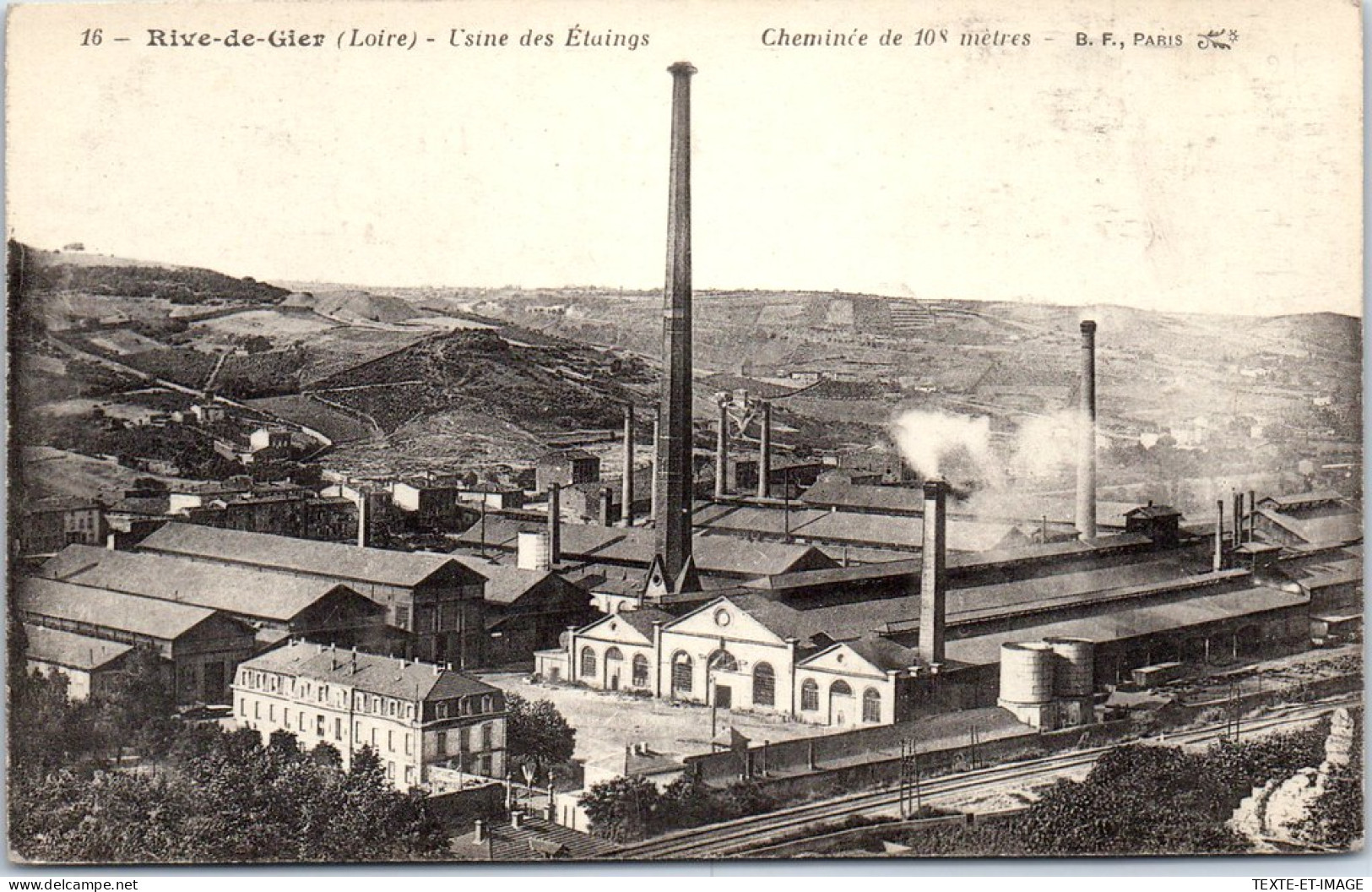 42 RIVE DE GIER - Vue Des Usines Des Etaings  - Rive De Gier