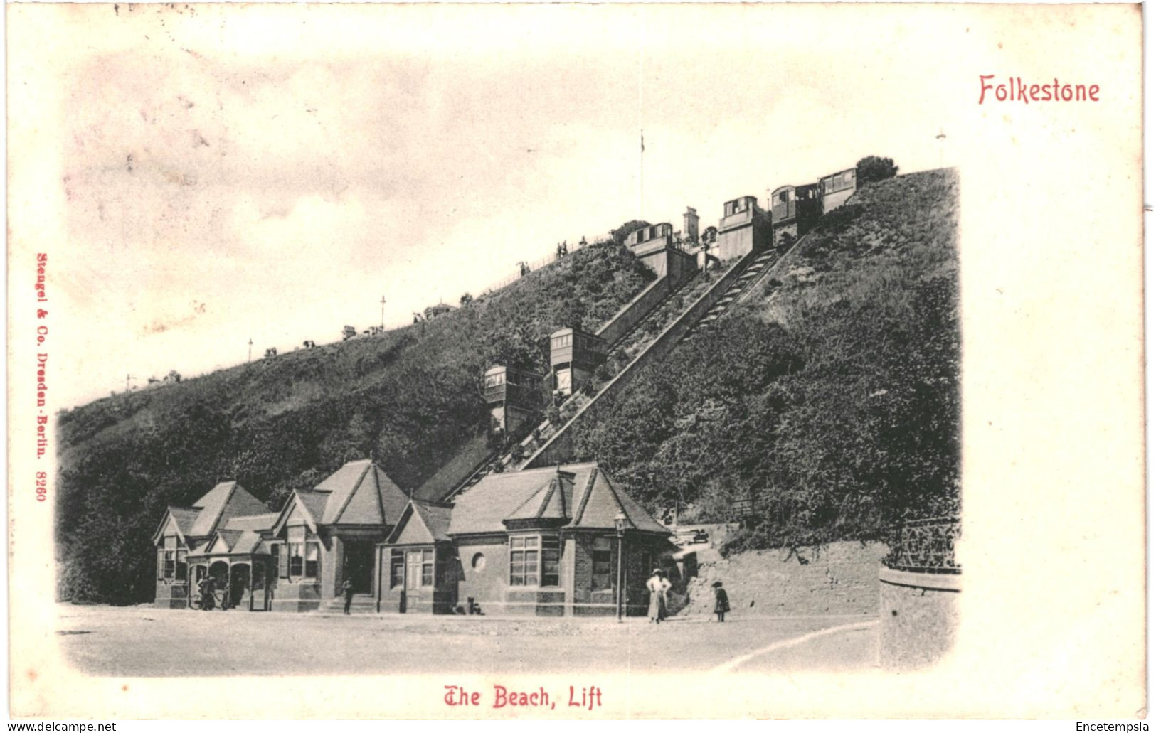 CPA Carte Postale  Royaume Uni Folkestone The Beach Lift 1902 VM80787 - Folkestone