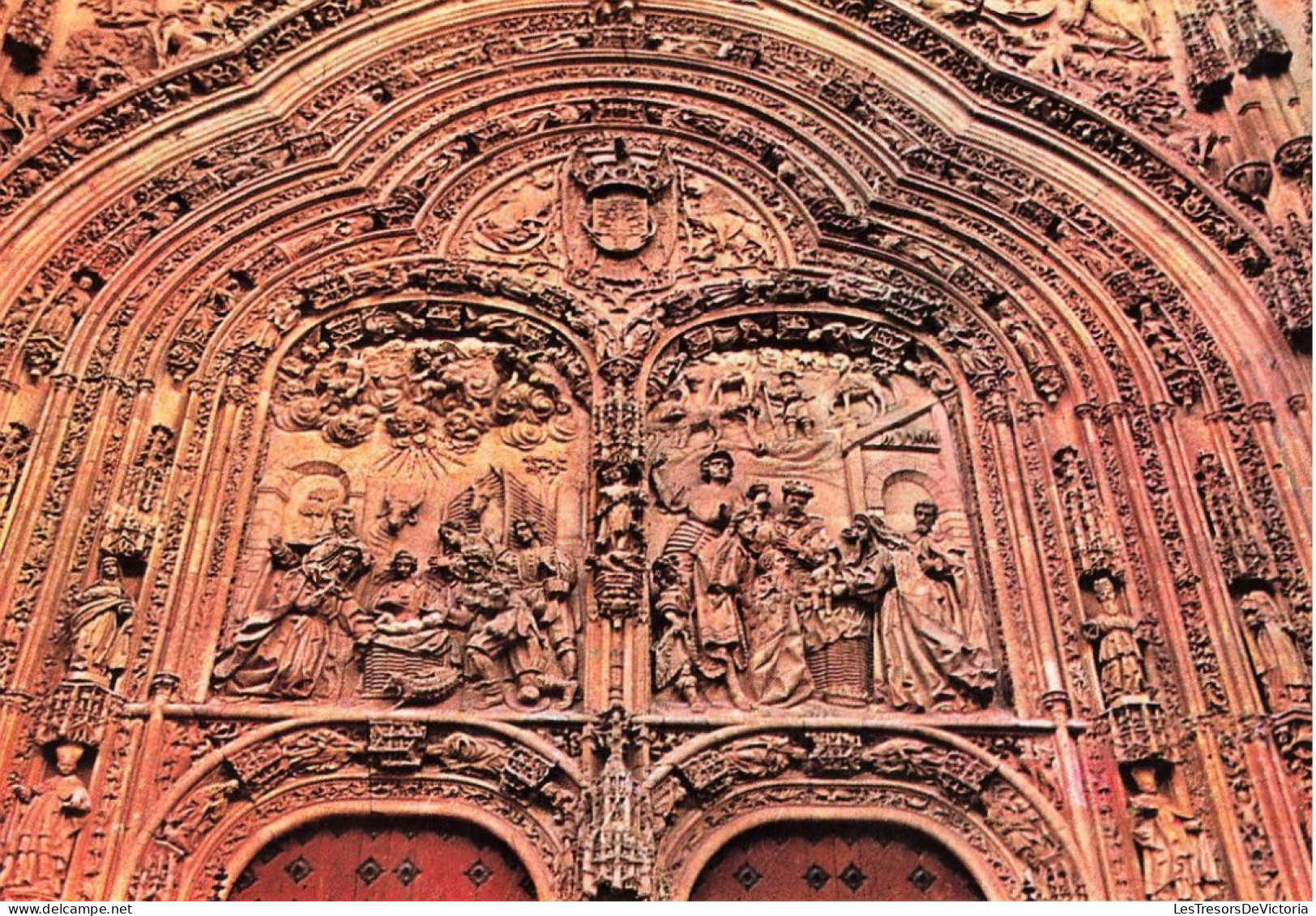 ESPAGNE - Salamanca - Catedral Nueva Puerta Principal - Carte Postale - Salamanca