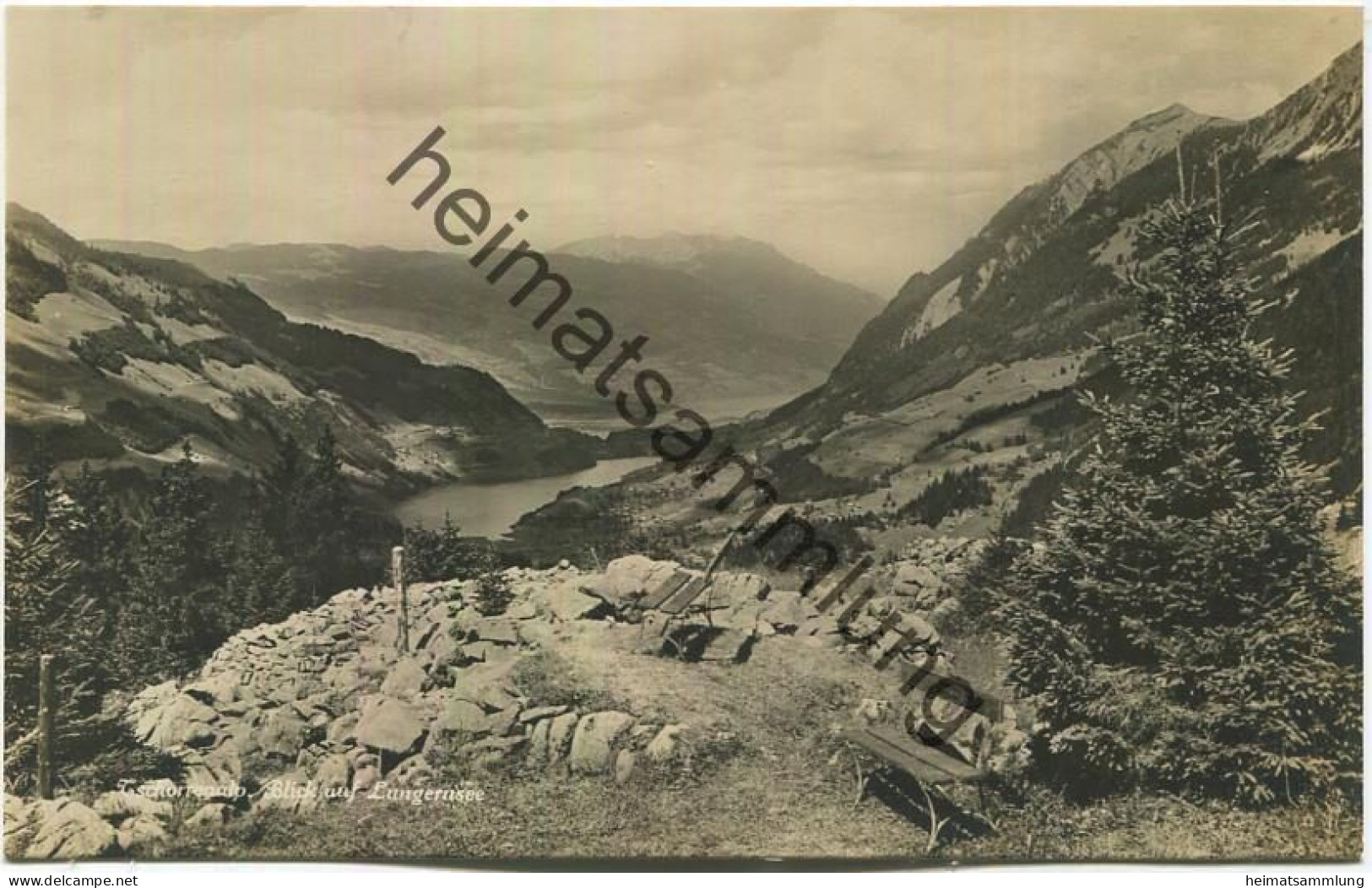 Tschorrenalp - Blick Auf Lungernsee - Foto-AK - Verlag E. Goetz Luzern - Hasliberg