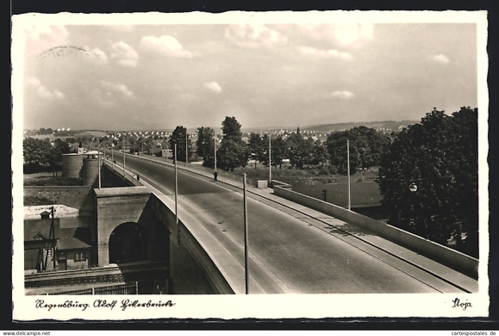 AK Regensburg, Brücke  - Regensburg