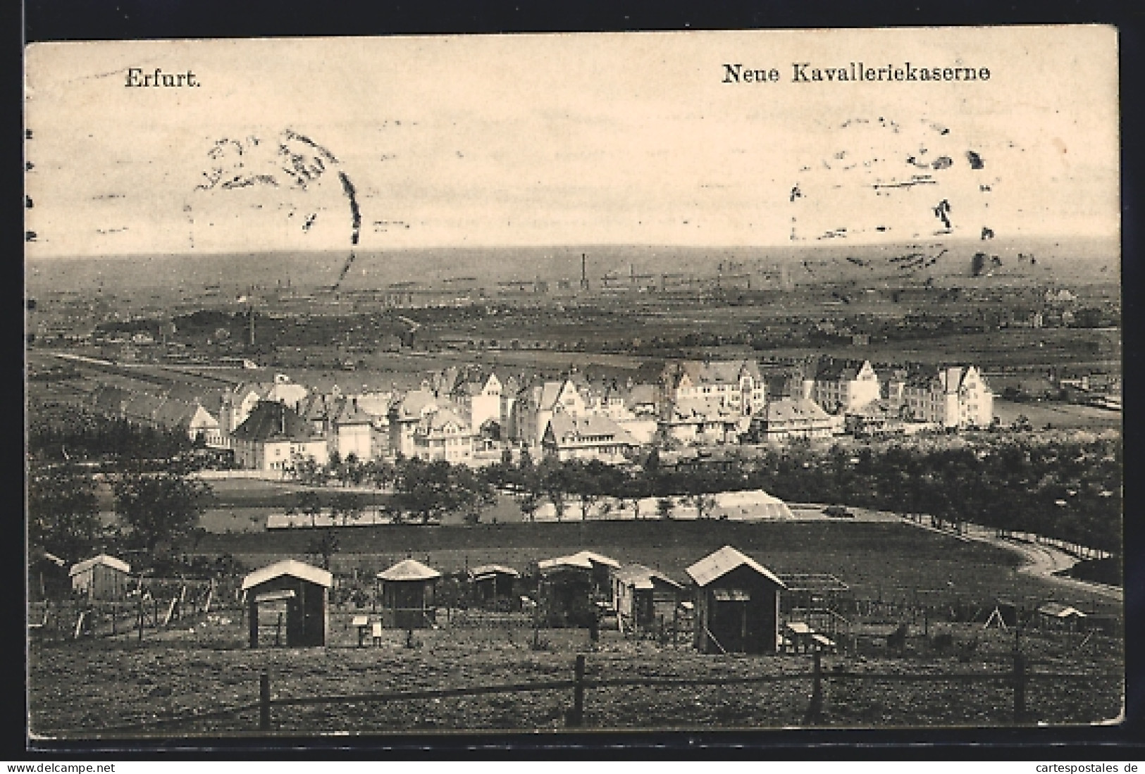AK Erfurt, Neue Kavallerie-Kaserne Aus Der Vogelschau  - Erfurt