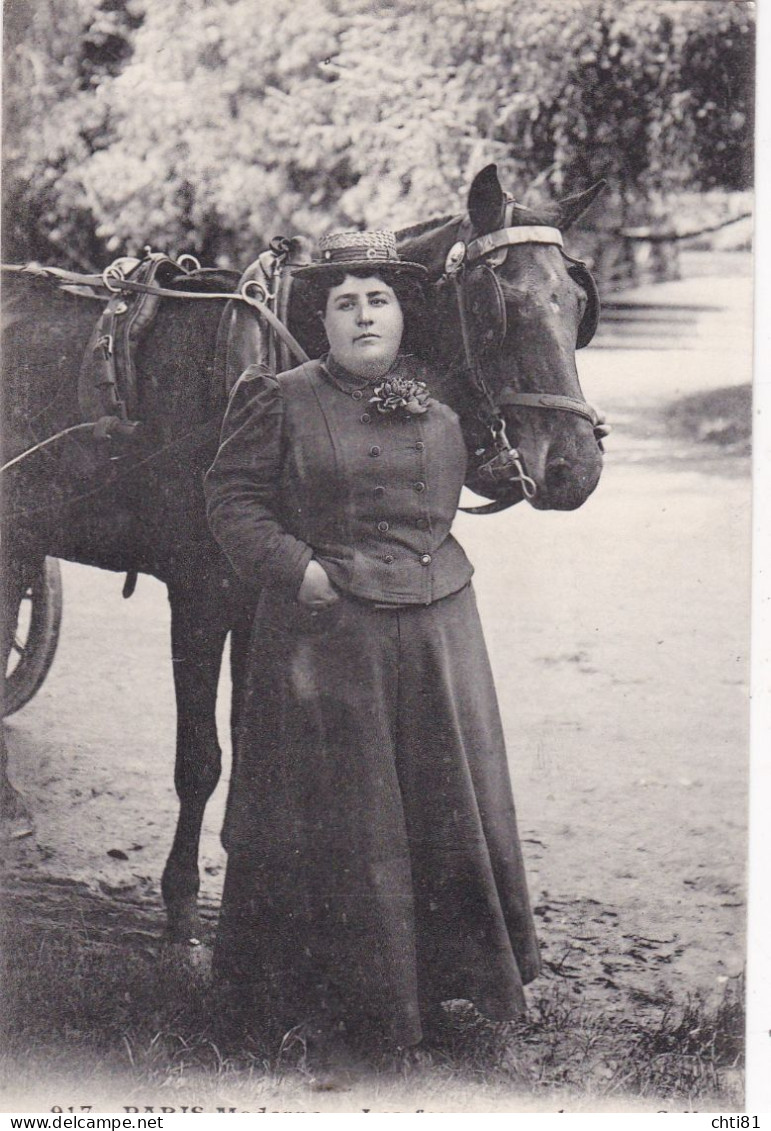 PARIS.......LES FEMMES COCHER...MME VERON - Straßenhandel Und Kleingewerbe