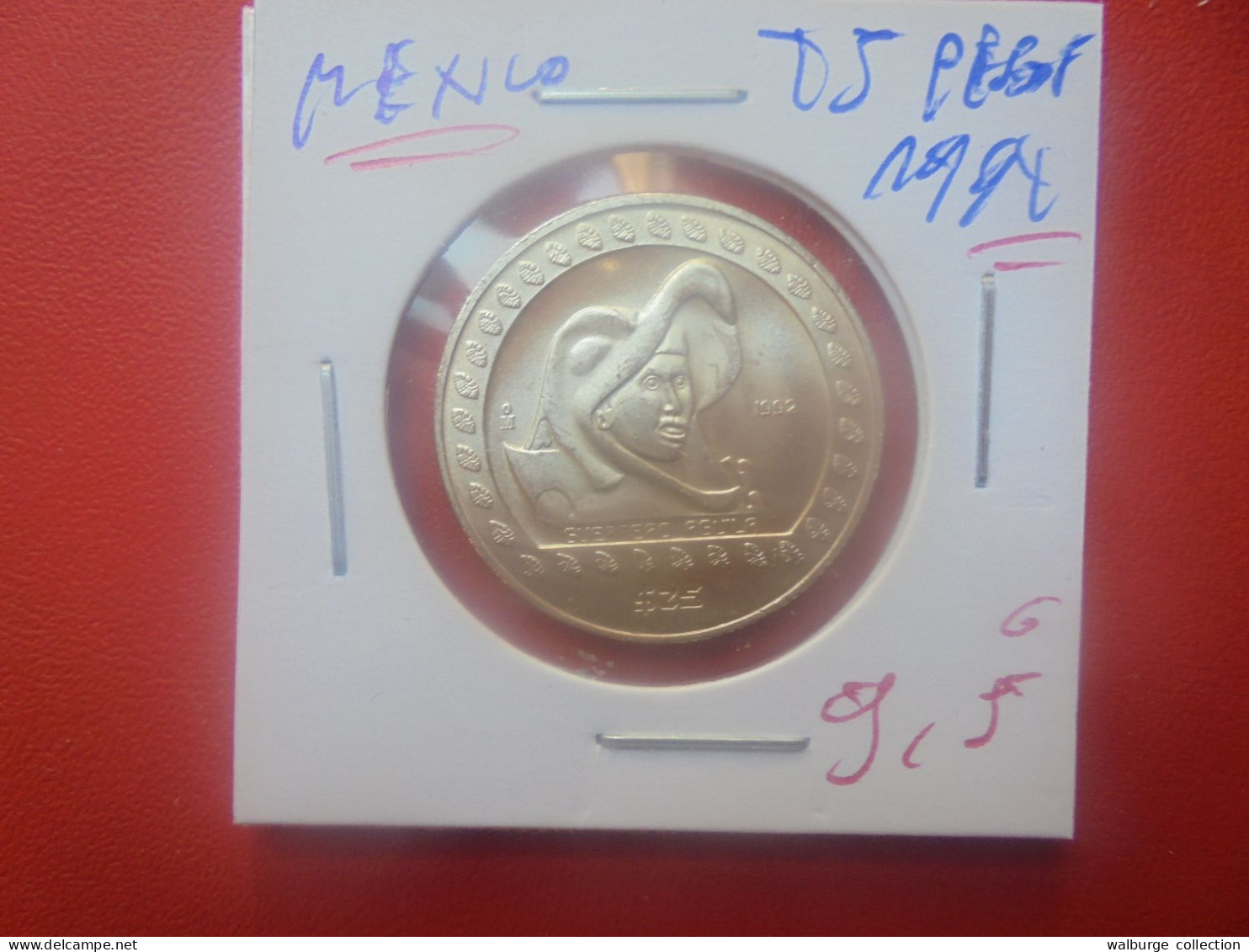 MEXIQUE 25 PESOS 1992 ( ARGENT PUR 999/1000) (A.3) - Mexiko