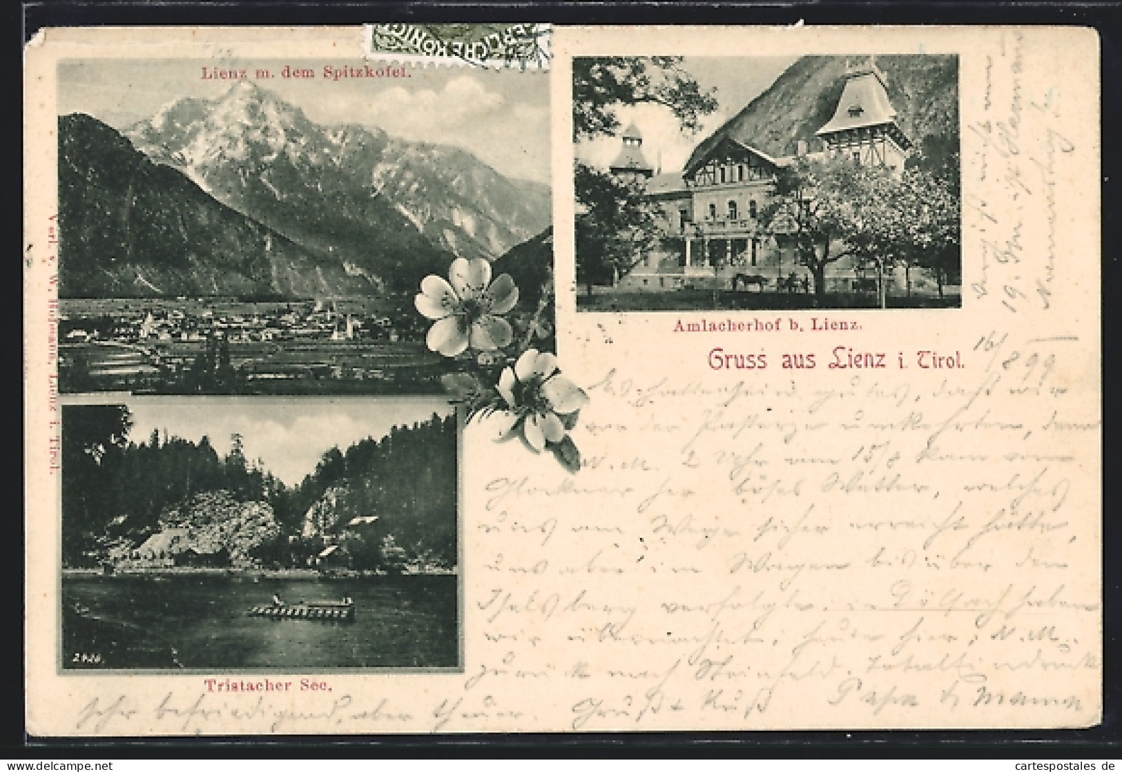 AK Lienz I. Tirol, Hotel Amlacherhof, Tristacher See, Teilansicht Mit Dem Spitzkofel  - Autres & Non Classés