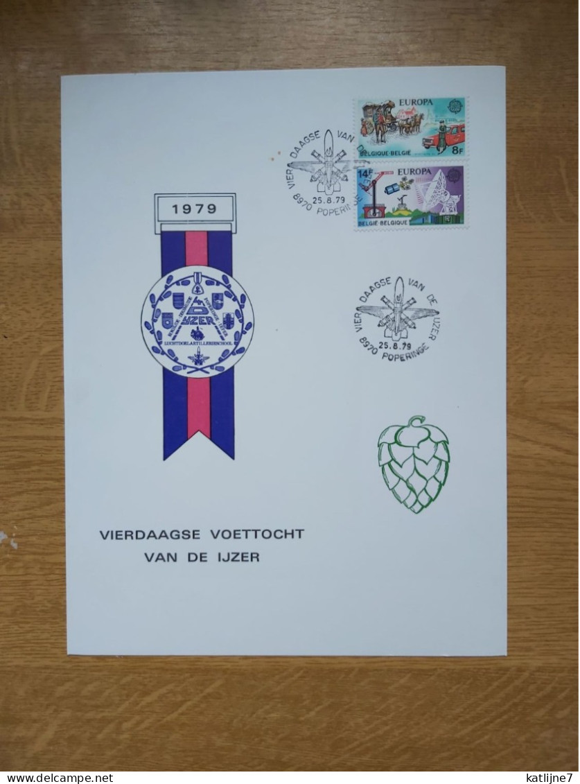 Vierdaagse Voettocht Van De IJzer  1979  Kaart Nr 103 - Commemorative Documents